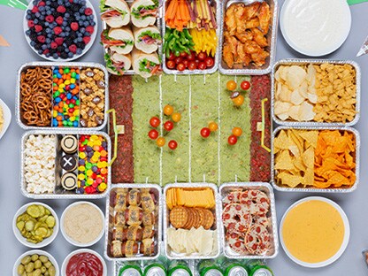 Make a Snack Stadium with Football Appetizers