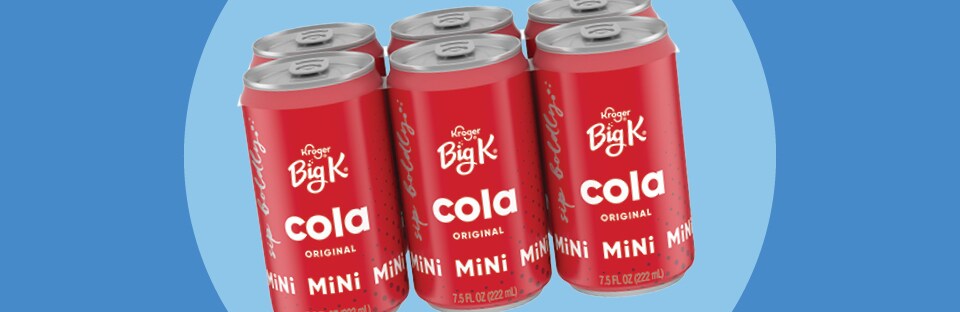 Kroger Brand Big K Cola Mini Cans