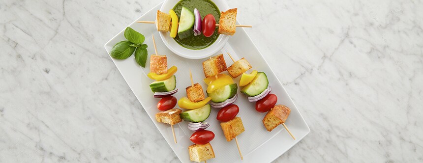 Panzanella Salad on a Stick