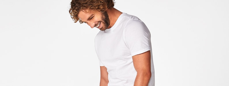 man in white t-shirt