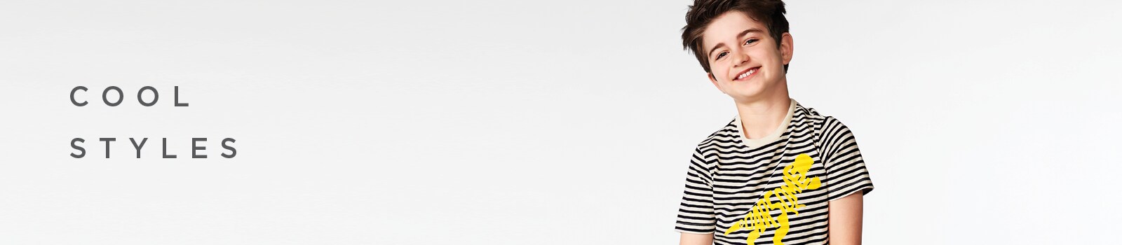 boy in graphic tee
