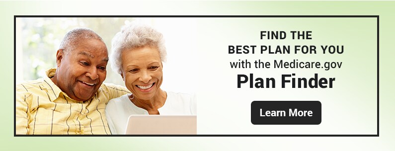 Medicare.gov Plan Finder page