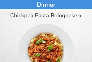 Dinner recipe. Chickpea Pasta Bolognese