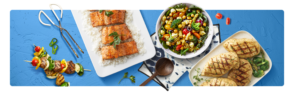 Simple Summer Meals. Serve up summer with fresh seasonal ingredients, all available for delivery or free‡ pickup.