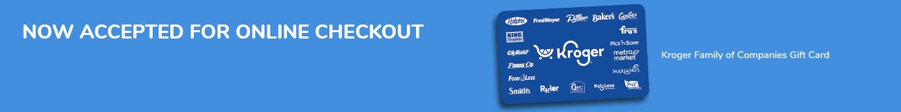 Gift Cards Now Accepted at Checkout 