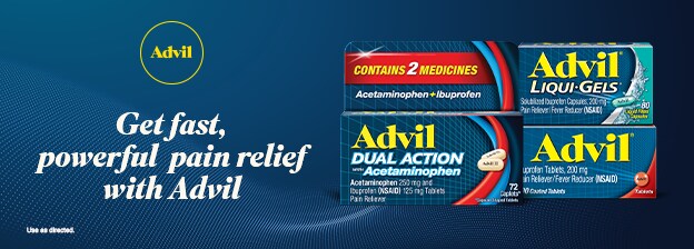 advil targets pain at the source of inflammation
