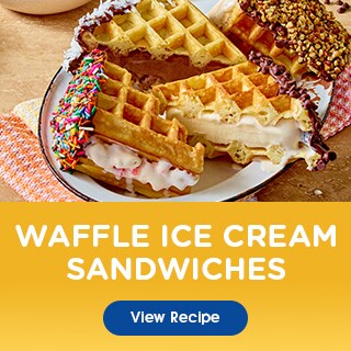 Waffle Ice Cream Sandwiches