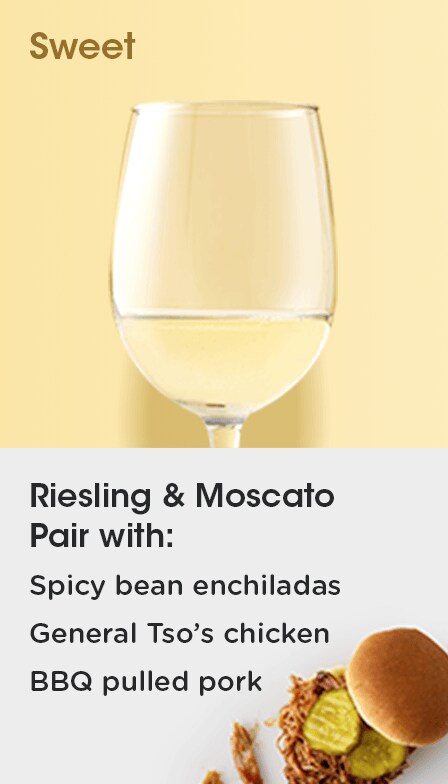 Shop sweet white wine food pairings.